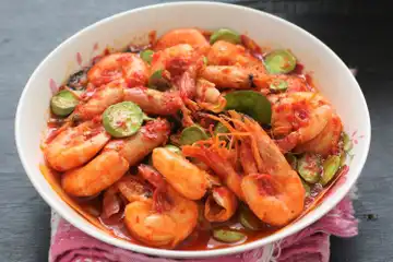 Hasil resep Sambal Goreng Udang Pete
