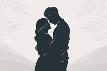 Illustrasi Pasangan cinta beda agama