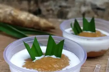 Cara membuat atau resep bubur singkong (ganepo) yang manis, kental, dan lembut.