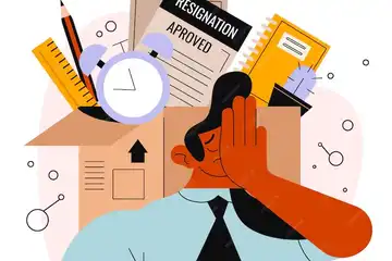 Illustrasi Resign