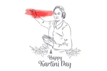 Ilustrasi gambar mewarnai tema Hari Kartini.