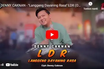 Ilustrasi lirik dan chord 'Langgeng Dayaning Rasa' - Denny Caknan.