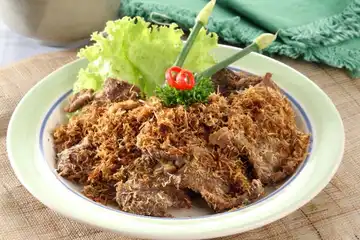 Ilustrasi hasil resep dendeng ragi.