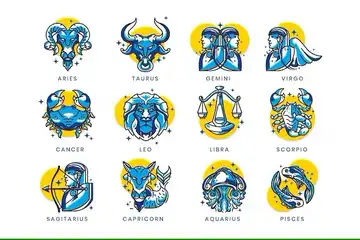 Ilustrasi zodiak paling beruntung besok 3 Februari 2025.