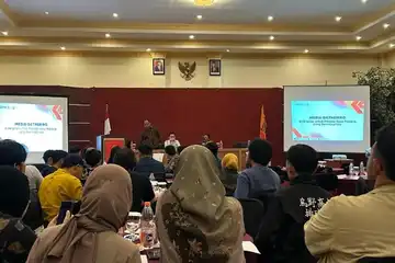 Media Gathering dengan tema &ldquo;Sinergitas untuk Pilkada Kota Malang yang Berintegritas&rdquo; yang dilaksanakan oleh Badan Pengawas Pemilu (Bawaslu) Kota Malang pada Rabu (25/09/2024) di Hotel Zamzam Kota Batu.