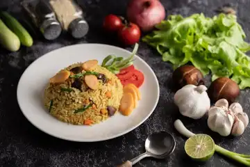 Illustrasi Nas Goreng Mentega