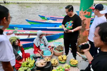 peluncuran sistem pembayaran QRIS di Siring Pierre Tendean