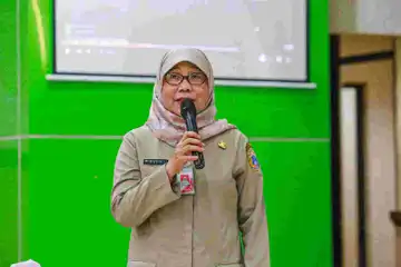 Pelaksana Tugas (Plt.) Asisten Kesejahteraan Rakyat Sekda Provinsi DKI Jakarta Suharini Eliawati