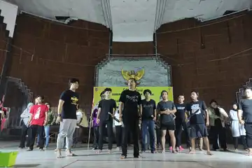 latihan pementasan kolosal Pangeran Antasari
