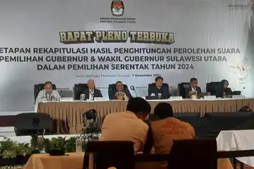 Rapat Pleno Terbuka KPU Sulut