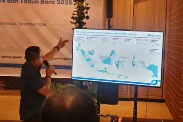 Executive Director 4 Pelindo Regional 4, Abdul Azis menjelaskan terkait prediksi arus penumpang 