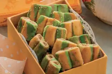 Resep nastar pandan keju.