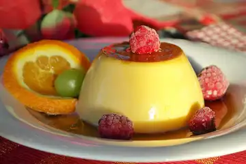 Ilustrasi resep puding roti tawar.