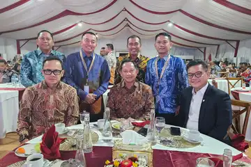 Wali Kota Banjarmasin, Muhammad Yamin, saat gala dinner di pembukaan retret di Akmil Magelang