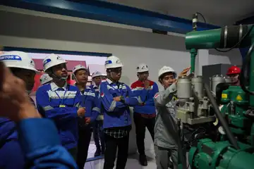 HMI Badko Sulselbar mengecek langsung tempat pengujian Research Octane Number (RON) di Integrated Terminal Makassar.