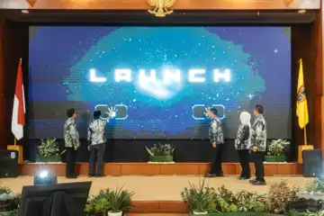 Launching Rebranding Lapor Kalsel. Poto Biro Adpim