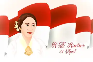 Ilustrasi ucapan selamat Hari Kartini untuk guru. 