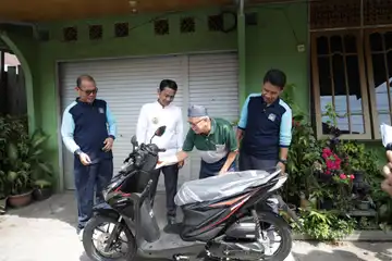 Pelanggan Teladan PAM Bandarmasih Dapat Hadiah Undian Sepeda Motor