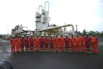 Mentri ESDM dan Rombongan saat berkunjung ke PHM dan ENI di Kaltim