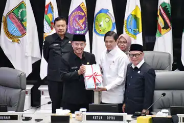 Wagub Jabar Erwan Setiawan dalam Rapat Paripurna DPRD Jawa Barat, Kamis (12/6/2025).