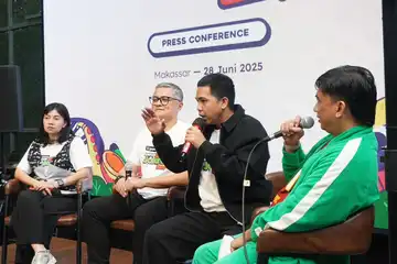 Komika nasional asal Makassar, Arif Brata, menjadi salah satu line up Festival Ada Jalan di Makassar