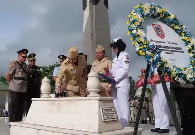 Pimpin Peringatan HUT ke-76 Proklamasi Pemerintahan Gubernur Tentara ALRI Divisi IV Pertahanan Kalimantan, Gubernur Kalsel: Semangat Pahlawan Harus Kita Jaga