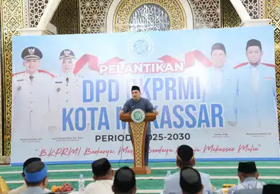 Perkuat Peran Masjid, Munafri Arifuddin Lantik Pengurus DPD BKPRMI Makassar