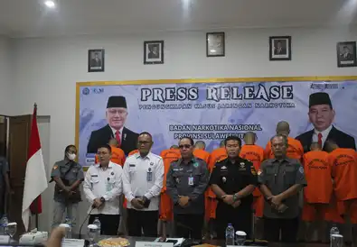 Sulut Berhasil Bongkar Empat Jaringan Narkoba, 16 Tersangka Ditangkap
