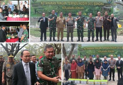 KASAD dan Bupati Bangka Tengah Tegaskan Komitmen Wujudkan Ketahanan Pangan