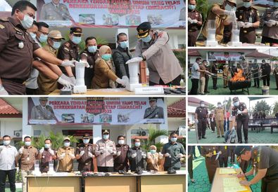 Kejari dan Pemkab Bangka Tengah Musnahkan Barang Bukti Demi Wujud Transparansi dan Akuntabilitas Penegakan Hukum