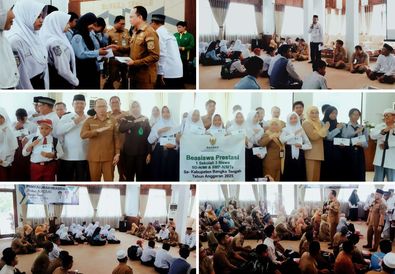 Berikan Beasiswa Prestasi Rp340,5 Juta, Baznas Bangka Tengah Bantu 417 Siswa SD dan SMP
