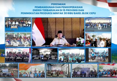 Presiden Prabowo Resmikan Proyek Energi Terbarukan di 15 Provinsi, PGE Mulai Eksplorasi PLTP Gunung Tiga 55 MW di Lampung