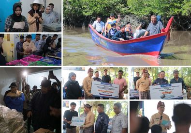 Pemkab Bangka Tengah Serahkan Bantuan Kapal dan Alat Tangkap Kepada Nelayan Kurau Demi Tingkatkan Produksi Perikanan