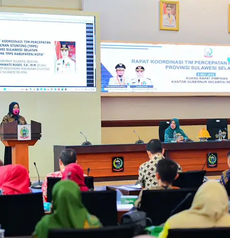 Wagub Sulsel Buka Rakor TPPS 2025, Dorong Kolaborasi Lintas Sektor Tekan Stunting