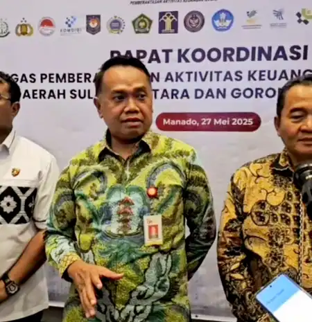 OJK Sulutgomalut Gelar Rakor Satgas Pasti Daerah Sulut dan Gorontalo 2025