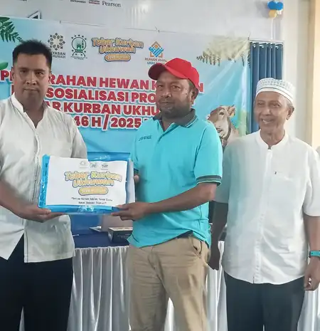 Tebar Kurban Ukhuwah, Disalurkan di Lingkungan Sekolah Hingga Palestina
