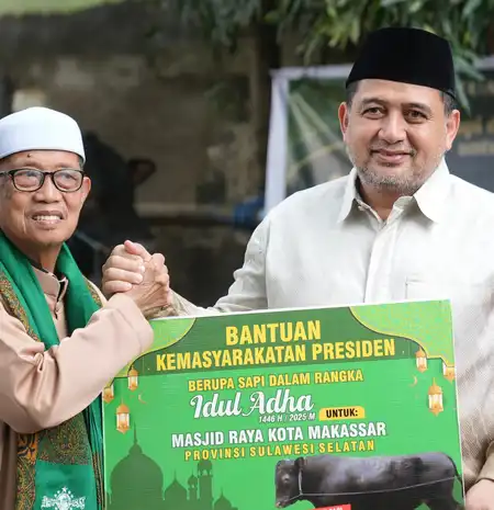 Kurban Presiden di Makassar, Munafri: Terima Kasih Pak Prabowo