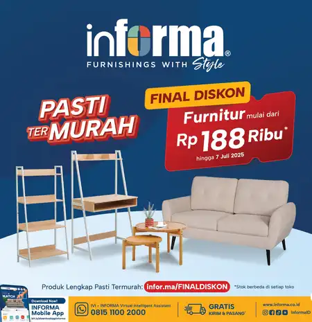 Buruan Serbu, Informa Hadirkan Diskon Hingga 80%