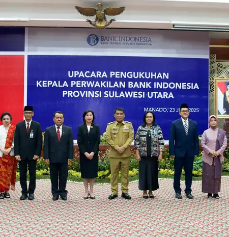 Gantikan Andry Prasmuko, Joko Supratikto Resmi di Kukuhkan Sebagai Kepala KPw BI Sulut