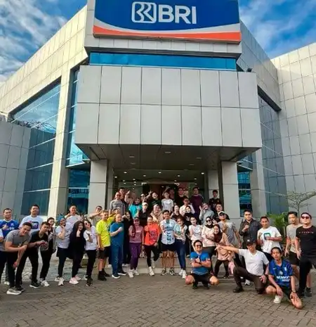 Jaga Semangat Rutinitas, BRI Cabang Kotamobagu Gelar Olahraga Bersama
