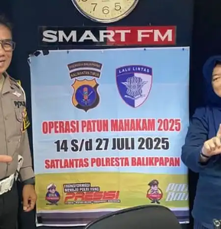 Kasatlantas Polresta Balikpapan Kunjungi Smart FM Balikpapan
