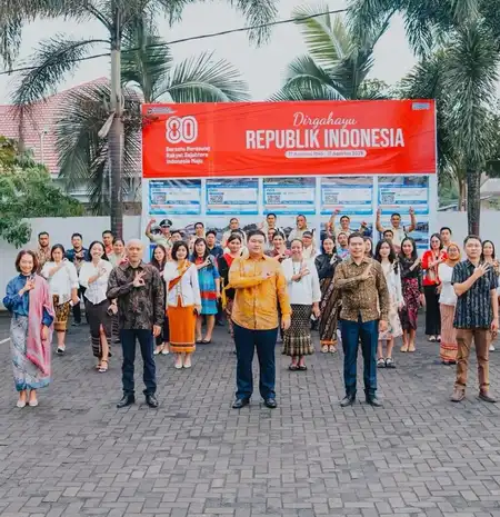 BRI Cabang Tobelo Gelar Upacara HUT RI ke-80, di Pimpin Irup Matthew Spencer