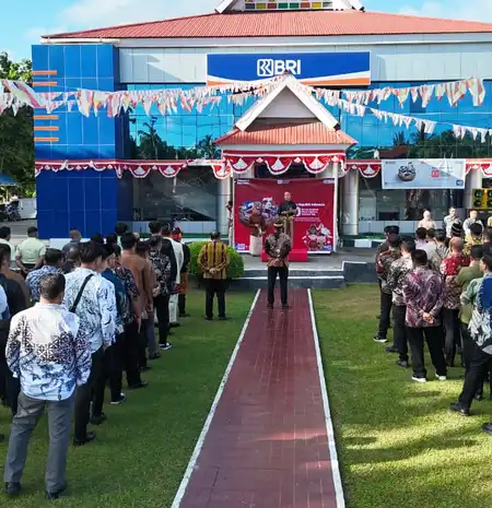 BRI Cabang Limboto Gelar Upacara HUT RI ke-80, di Pimpin Irup Nur Jonson Arifin