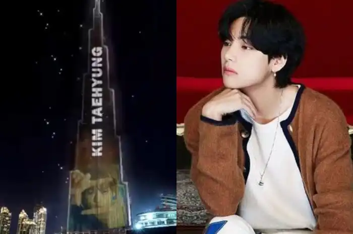 Bts V On Burj Khalifa