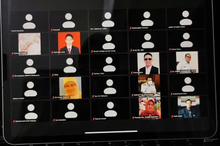pertemuan virtual yang digagas oleh Asosiasi Professor Indonesia (API) Makassar