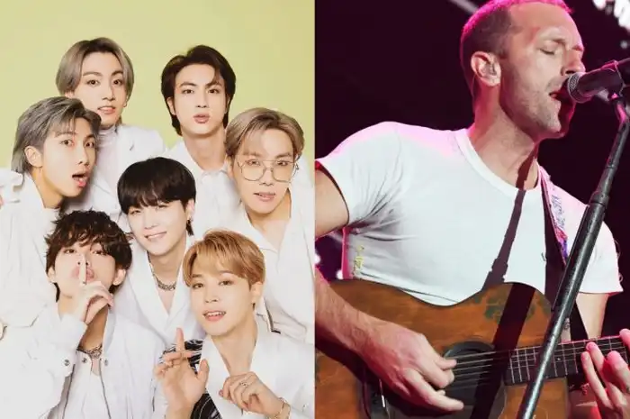 BTS dan Chris Martin dari Coldplay