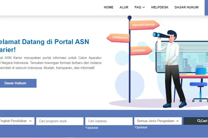 Panduan Cara Cek Formasi CPNS 2023 Lewat SSCASN BKN dan Link Instansi