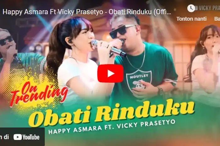 Lirik Lagu Obati Rinduku - Happy Asmara Feat Vicky Prasetyo - Sonora.id