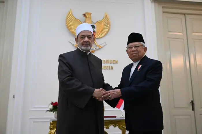 Wapres Ma'ruf Amin Bertemu Grand Sheikh Al-Azhar Bahas Strategi Tangkal ...