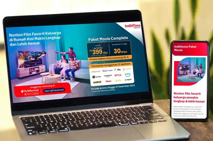 IndiHome Paket Movie terbaru memenuhi kebutuhan pelanggan dengan kombinasi layanan internet cepat.